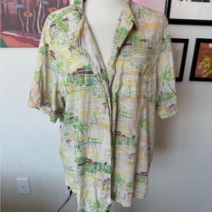 Tropical Print Men's Shirt